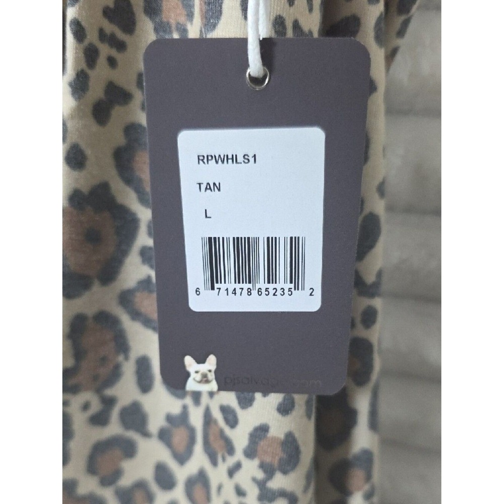 PJ Salvage Tan Leopard Print Long Sleeve Top - Picture 3 of 5